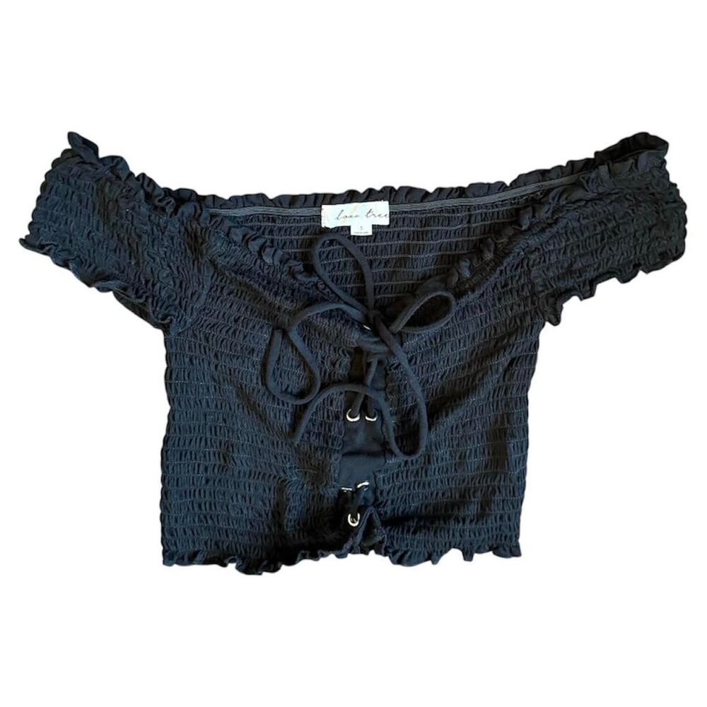 Love Tree black crop top size small